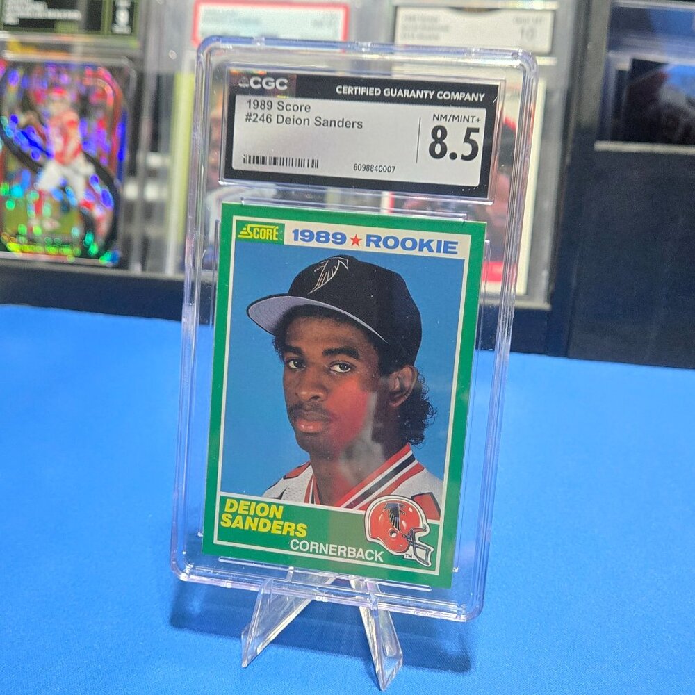 1989 Score #246 Deion Sanders (RC) (CGC 8.5)